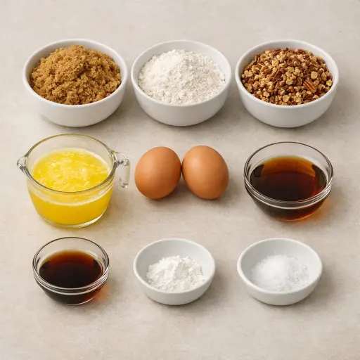 Ingredients for Maple Pecan Pie Muffins