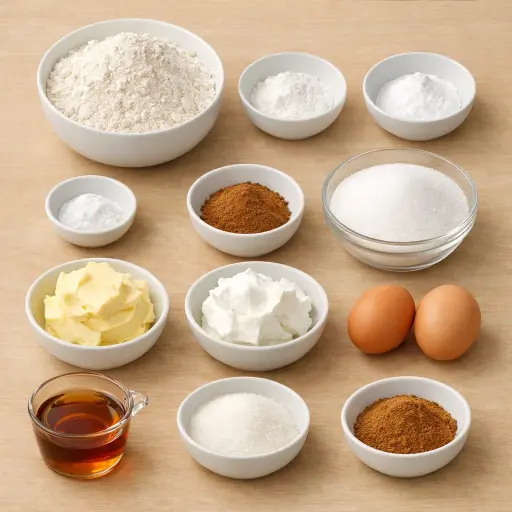 Ingredients for Maple Snickerdoodles
