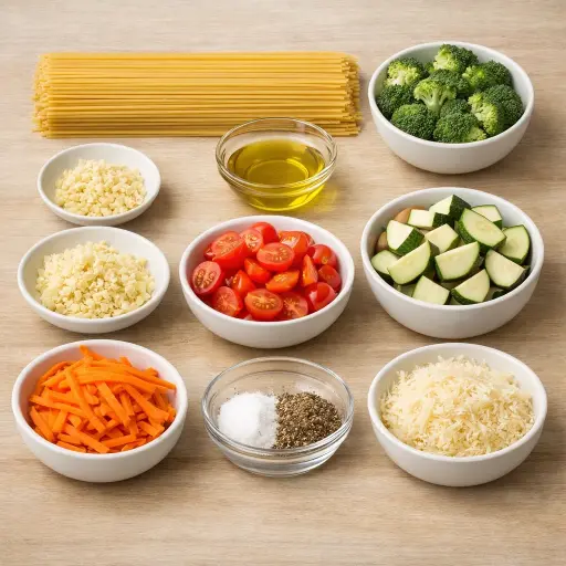 Ingredients for Marathon Runner's Pasta Primavera