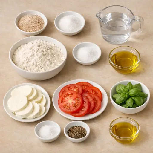 Ingredients for Margherita Pizza