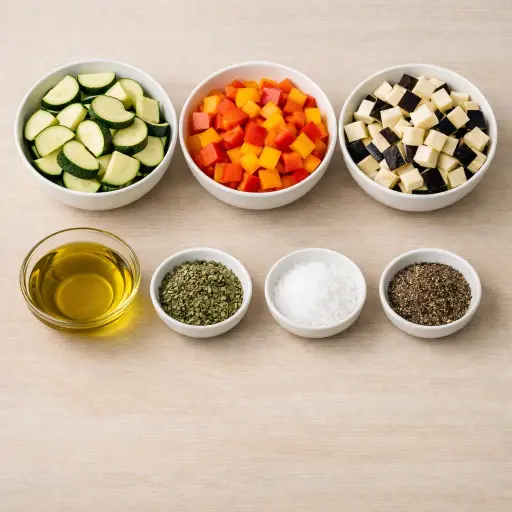 Ingredients for Marjoram-Seasoned Roasted Vegetables