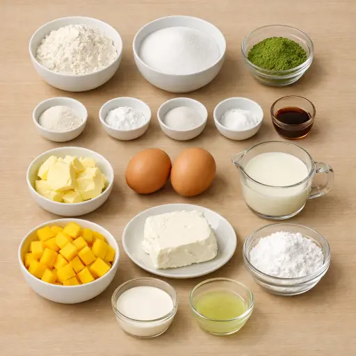 Ingredients for Matcha Mango Harmony
