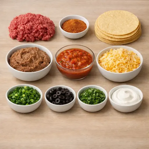 Ingredients for Mexican Fiesta Lasagna