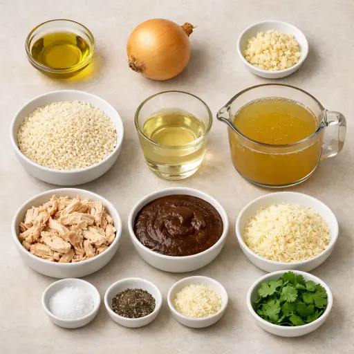Ingredients for Mexican Mole Risotto