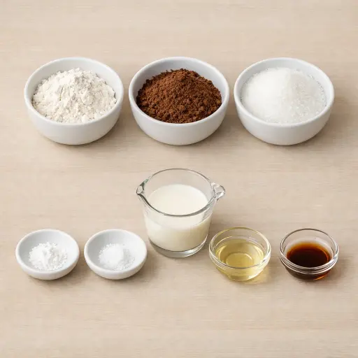 Ingredients for Microwave Mug Brownie