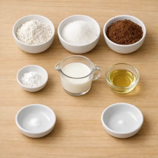 Ingredients for Microwave Mug Cake