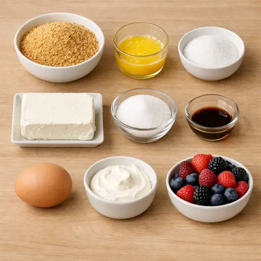 Ingredients for Mini Cheesecake Bites