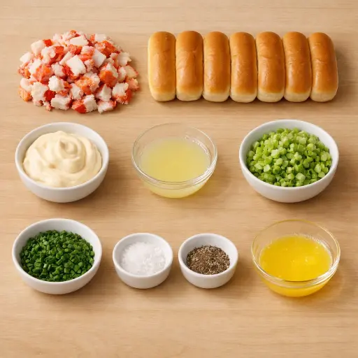 Ingredients for Mini Lobster Rolls