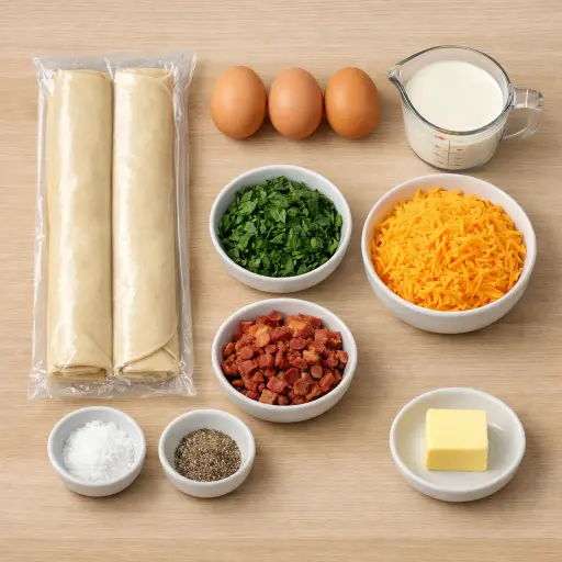 Ingredients for Mini Quiches