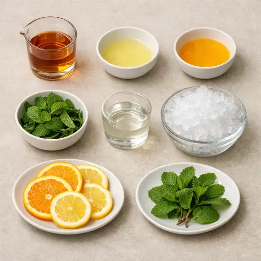 Ingredients for Minted Citrus Julep