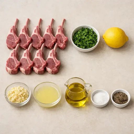 Ingredients for Minty Lamb Chops