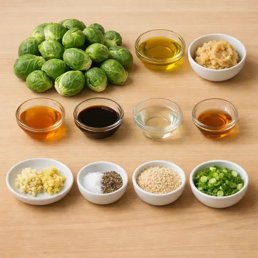 Ingredients for Miso Glazed Brussel Sprouts