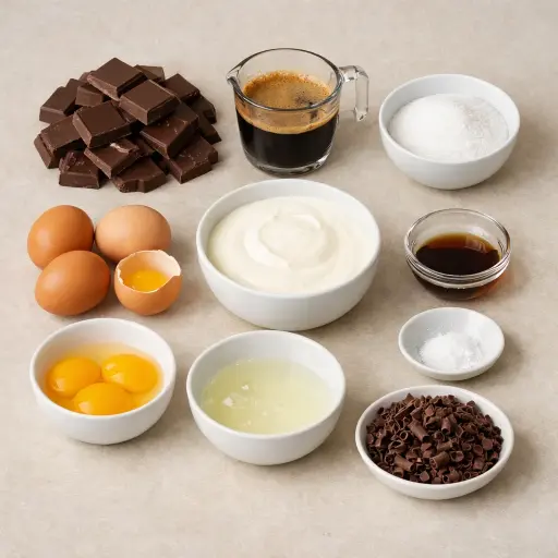 Ingredients for Mocha Mousse