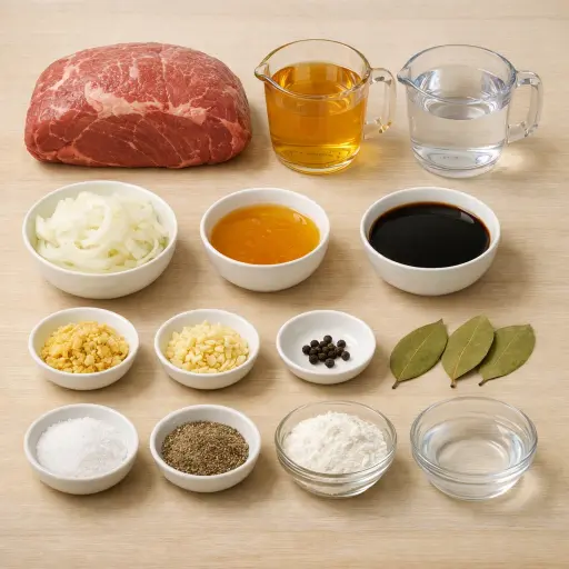 Ingredients for Modern Honey Soy Sauerbraten