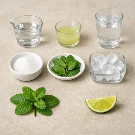 Ingredients for Mojito Elixir