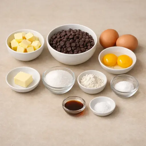 Ingredients for Molten Chocolate Delight