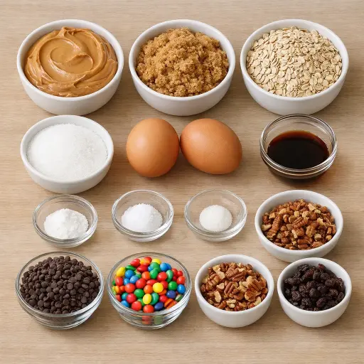 Ingredients for Monster Cookies 2.0