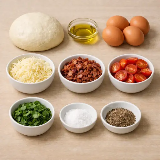Ingredients for Morning Delight Pizza