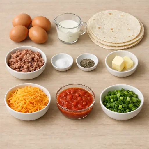 Ingredients for Morning Wrap Delight