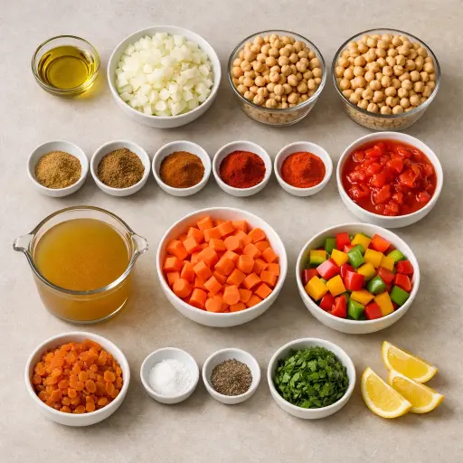 Ingredients for Moroccan Chickpea Stew