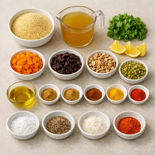 Ingredients for Moroccan Couscous