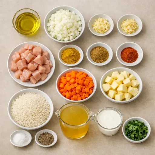 Ingredients for Mulligatawny Soup