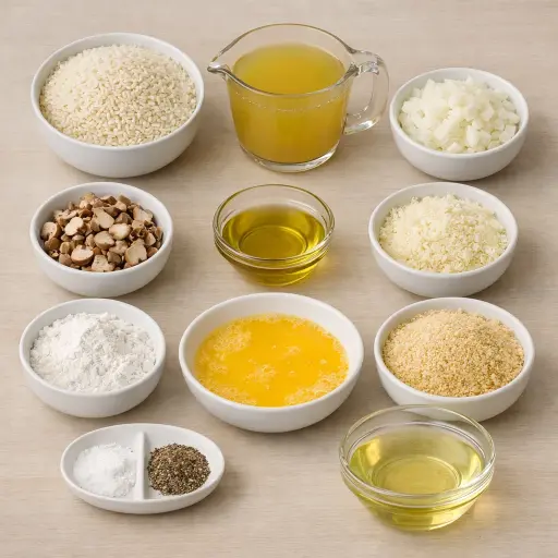 Ingredients for Mushroom and Truffle Arancini