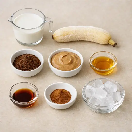 Ingredients for Mushroom Coffee Smoothie