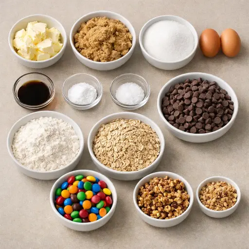 Ingredients for MVP Monster Cookies