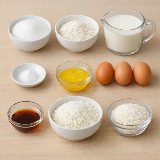 Ingredients for Mystery Custard Pie