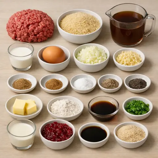 Ingredients for Nordic Fusion Meatballs