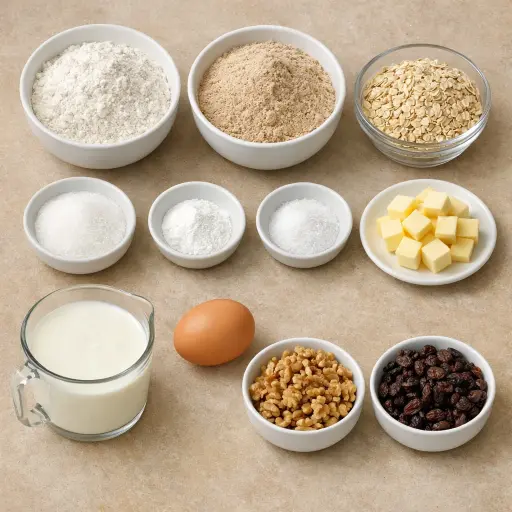 Ingredients for Nutty Irish Soda Bread