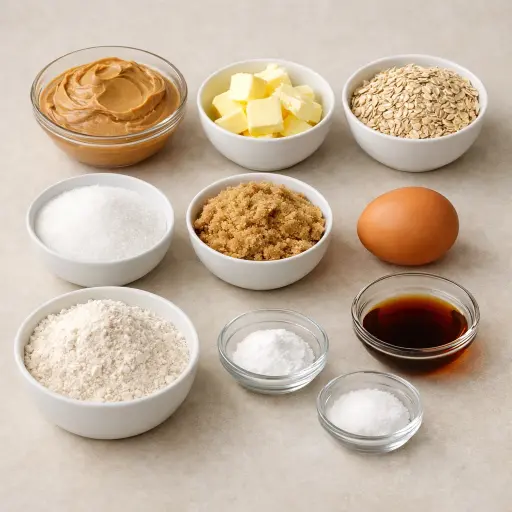 Ingredients for Nutty Oat Delights