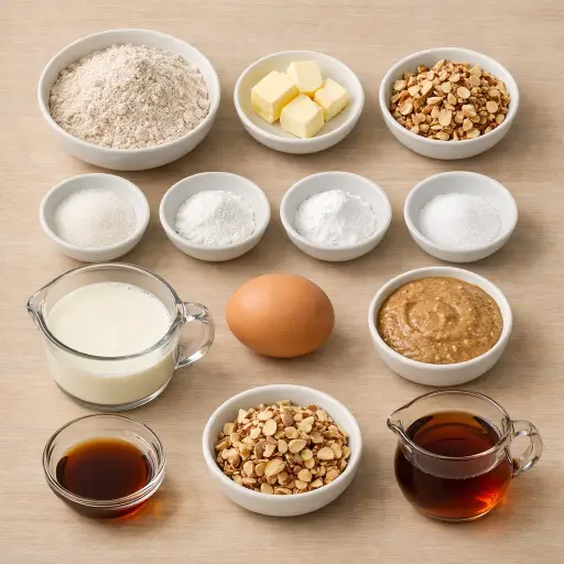 Ingredients for Nutty Spelt Pancakes