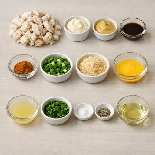 Ingredients for Ocean Breeze Crab Cakes