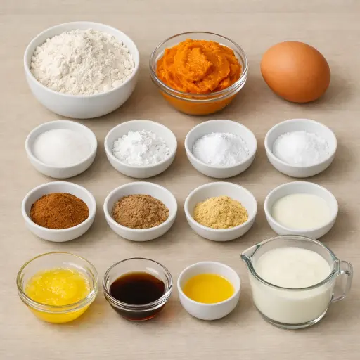 Ingredients for October: Pumpkin Spice Pancakes