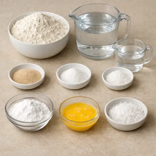 Ingredients for Oktoberfest Pretzels (Germany)