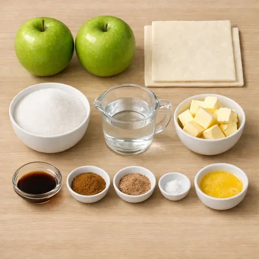 Ingredients for Old-Fashioned Apple Dumplings