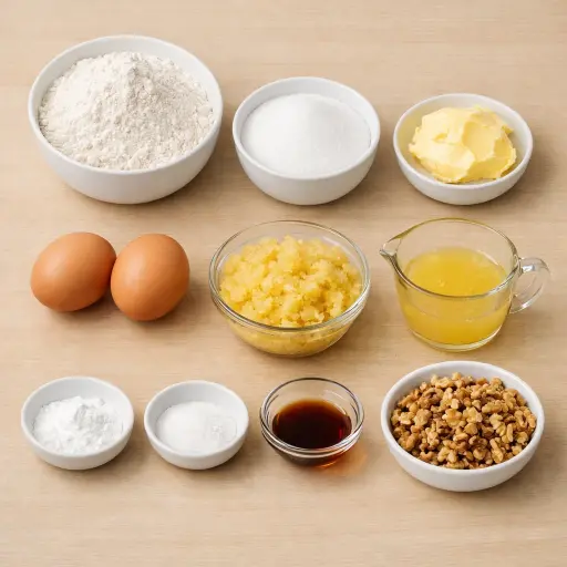 Ingredients for Old-Fashioned Pineapple Bread