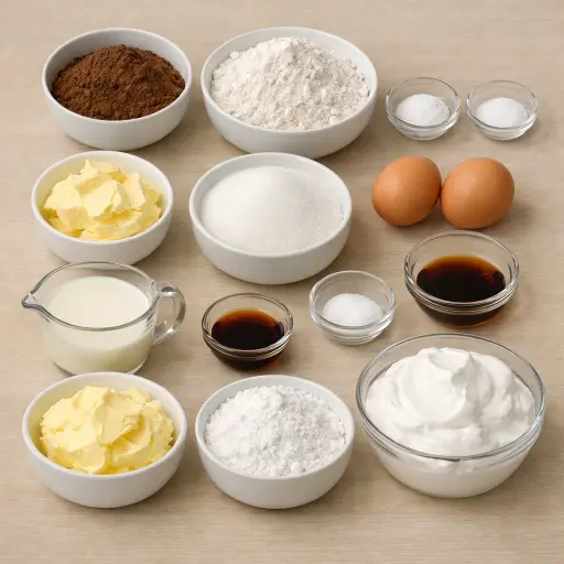 Ingredients for Old-Fashioned Whoopie Pie