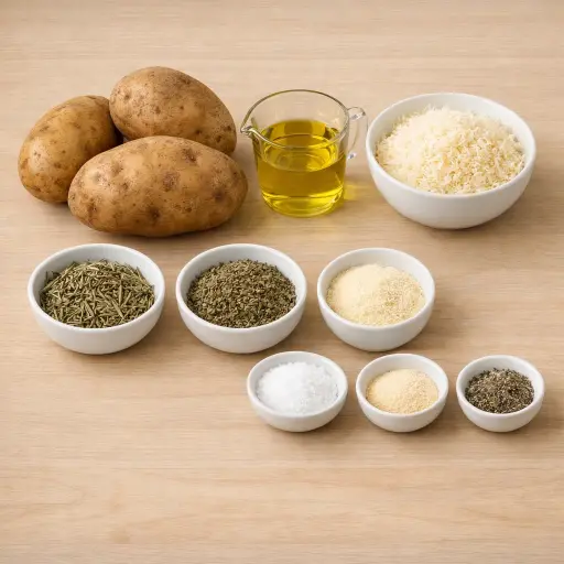 Ingredients for Old-World Parmesan Potatoes