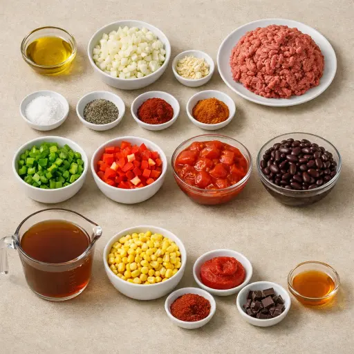 Ingredients for One-Pot Moving Day Chili