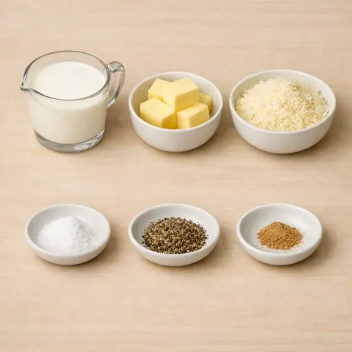 Ingredients for Original Alfredo Sauce