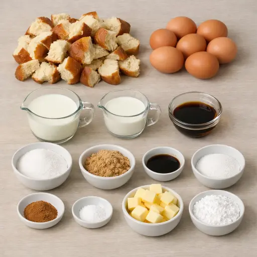 Ingredients for Original French Toast Bake