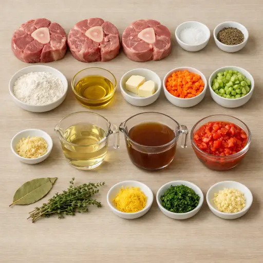 Ingredients for Osso Buco alla Milanese