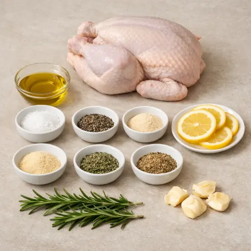 Ingredients for Oven Baked Heritage Chicken