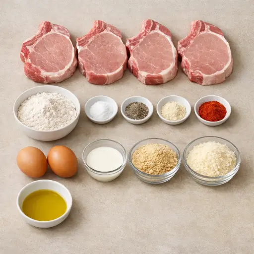 Ingredients for Oven-Baked Pork Chops