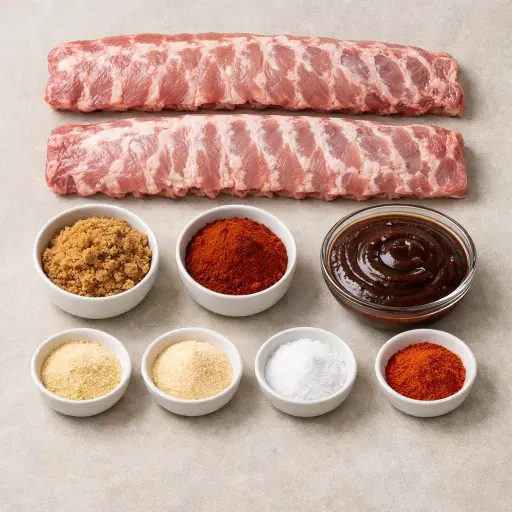 Ingredients for Oven-Roasted Baby Back Ribs