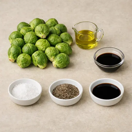Ingredients for Oven-Roasted Brussels Sprouts