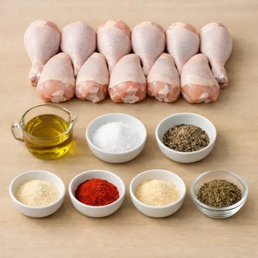 Ingredients for Oven-Roasted Chicken Drumsticks